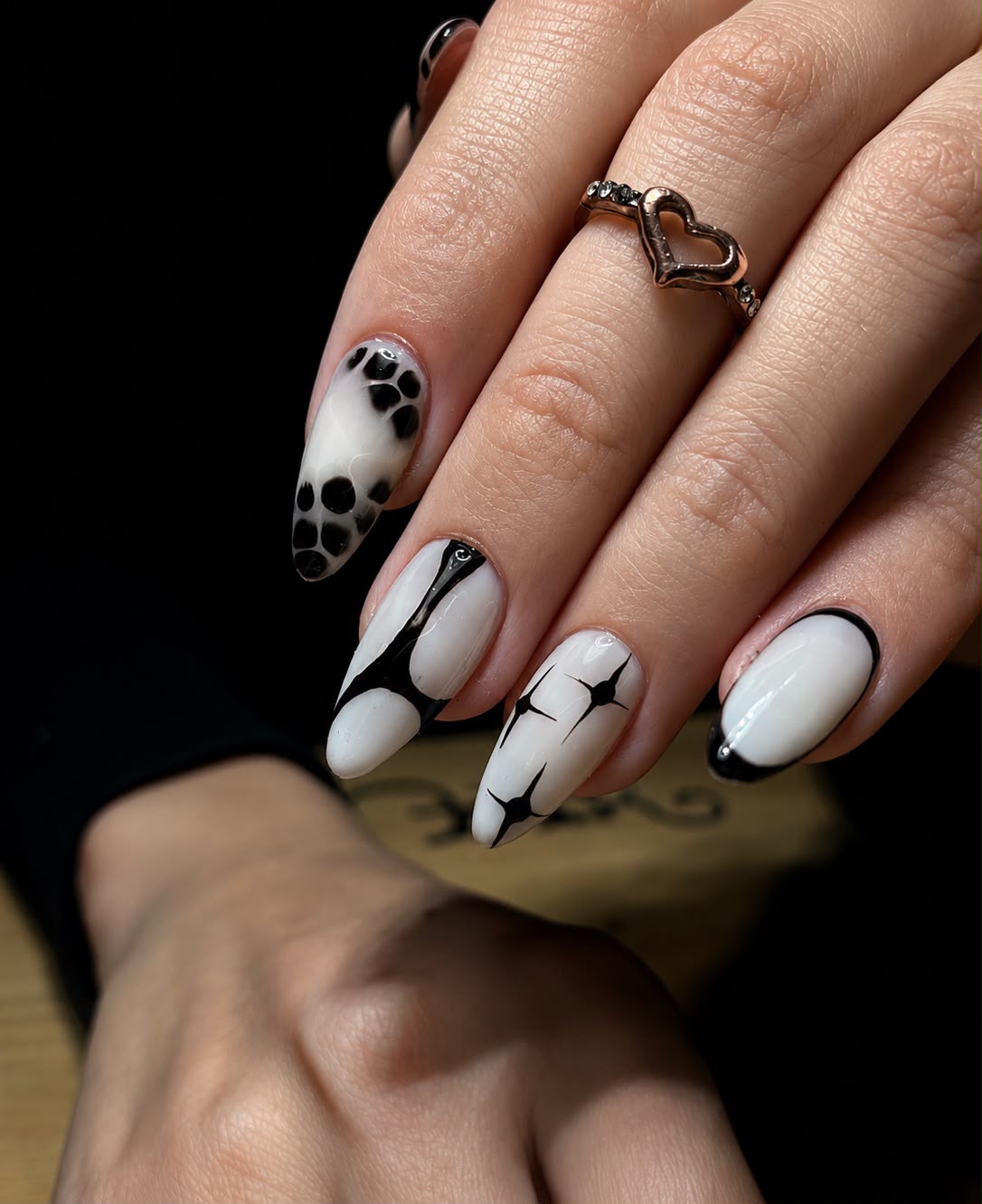 Soft gel en blanco y negro